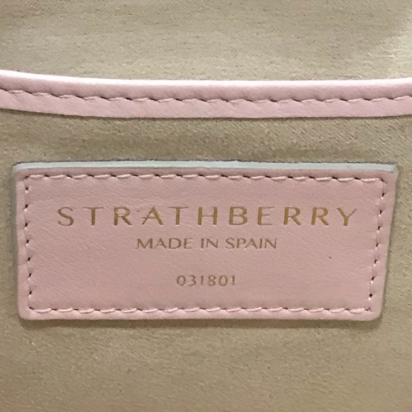 SOLD 💖Strathberry Dusky Pink Leather Nano Tote💖 - Picture 6 of 8